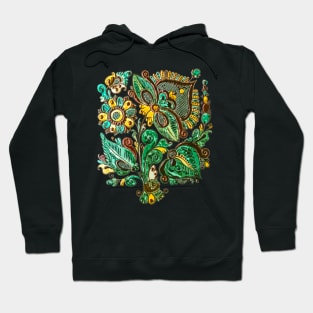 Traditional flower decor from Ukraine Hoodie